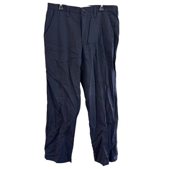 Bulwark Flame-Resistant Work Pants W36 L34 Navy Blue 100% Cotton Safety Certifie - Picture 2 of 9